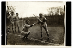 A St. Stephen’s player at bat, ca. 1928.