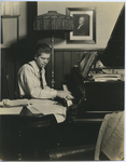 Student at the piano, ca. 1930s.