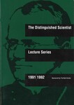 Distinguished Scientist Lecture Series Program 1991-1992