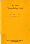 Wissenschaft der Logik by Georg Wilhem Friedrich Hegel
