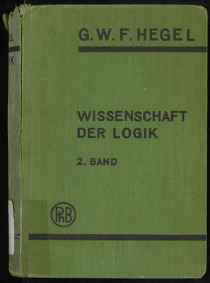 Wissenschaft der Logik Bd. 2