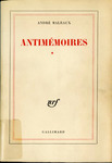 Antimémoires by André Malraux