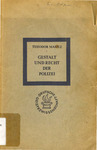 Gestalt und Recht der Polizei by Theodor Maunz