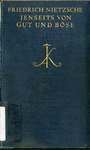 Jenseits von Gut und Böse by Friedrich Wilhelm Nietzsche