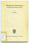 Theorie des Partisanen: Zwischenbemerkung zum Begriff des Politischen by Carl Schmitt
