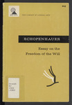 Essay on the Freedom of the Will by Arthur Schopenhauer
