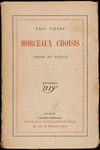Morceaux Choisis: Prose & Poésie by Paul Valéry
