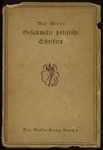 Gesammelte Politische Schriften by Max Weber