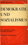 Demokratie und Sozialismus by Arthur Rosenberg