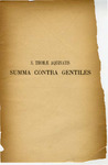 Summa Contra Gentiles: seu de veritate Catholicae fidei by Thomas Aquinas