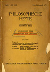 Philosophische Hefte