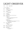 Light Observer, Vol. 1, No. 2 (April, 1982) by Bard College