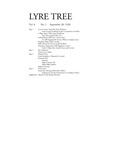 Lyre Tree, Vol. 8. No. 1 (September 28, 1928) by Bard College