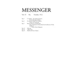 The Messenger, Vol. 19, No. 1 (October, 1912) by Bard College