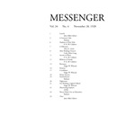 The Messenger, Vol. 34, No. 2 (November 28, 1928) by Bard College