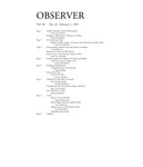 Bard Observer, Vol. 98, No. 16 (February 1, 1991) by Bard College