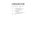 Bard Observer, Vol. 98, No. 23.5 (April 1, 1991) by Bard College