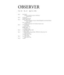 Bard Observer, Vol. 101, No. 22 (April 13, 1994) by Bard College