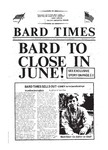 Bard Times, Vol. 1, No. 1 (October 7th, 1981) by Bard College